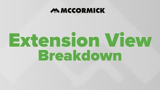 Extension View Breakdown | McCormick Estimating Software