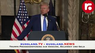 Trump zu Selensky, Ukraine und Geld