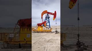 Pumping unit, 2000 meter shallow oil well #oilfieldservices #petroleum #oilman #oilwell #drilling