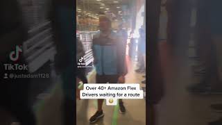 Amazon Flex Drivers waiting for routes 😳