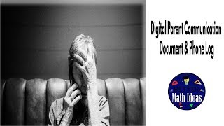 Parent Communication Document and Phone Log