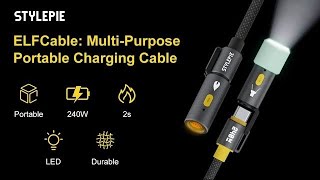 ELF Cable: 3-in-1 Portable Charging Cable