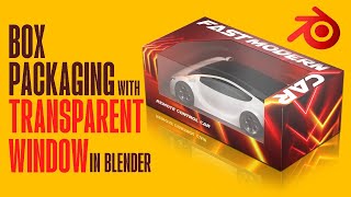 Box Packaging with Transparent Window in Blender 4.3 || Requested Video