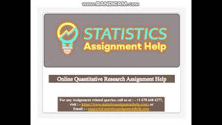 Online Quantitative Research Assignment Help