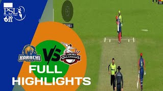 Full Highlights |Lahore Qalandars Vs Karachi Kings| HBL PSL 6| Match 11