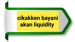 cikakken bayani akan liquidity (yadda zaka gane token me liquidity