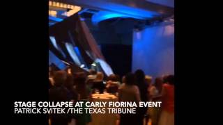 Fiorina Event Stage Collapse in San Antonio