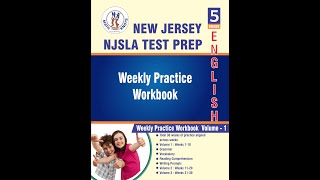 New Jersey NJSLA – 5th Grade ELA Test Prep Workbook Volume 1 | Book Preview Video