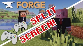 Splitscreen for Minecraft Java (Forge)