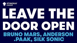 Bruno Mars, Anderson .Paak, Silk Sonic - Leave the Door Open [Karaoke With Lyrics]