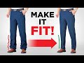 How To Tailor Pants Without Sewing Machine // Tapering & Hemming DIY