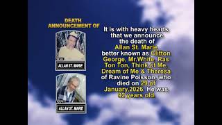 Allan St. Marie ~ Short Obituary