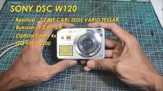 Review + Hasil Foto - Kamera Digital Pocket/ Digicam Sony DSC W120