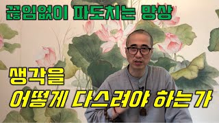 생각(망상)을 어떻게 다스려야 하는가?/마음의 3요소/무명업상/알아차림의 힘