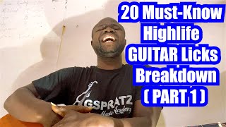 TWENTY(20) MUST-KNOW GUITAR LICKS ; part 1