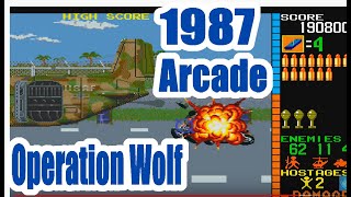 1987 Operation Wolf Arcade  Old School Game Playthrough Retro game