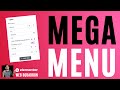 How to use the Mega Menu Widget Elementor Wordress Tutorial - Elementor Pro