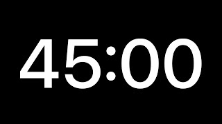45 Minutes Countdown Timer || 2700 Seconds Countdown Timer