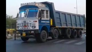 14 \u0026 12 wheeler TATA TIPPER SEMI TRUCKS ROAD KINGS - GUJARAT ROADS