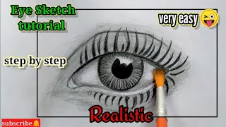 How to draw a hyper realistic eye || step by step ||