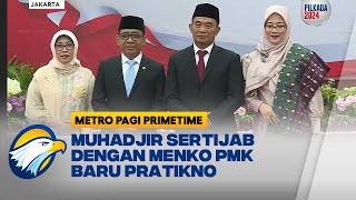 Usai Dilantik Prabowo, Muhadjir Sertijab dengan Menko PMK Baru Pratikno