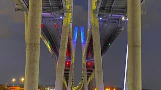 Goethals Bridge at Night