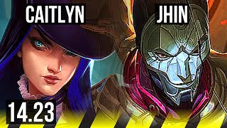 CAITLYN \u0026 Blitzcrank vs JHIN \u0026 Brand (ADC) | KR Diamond | 14.23