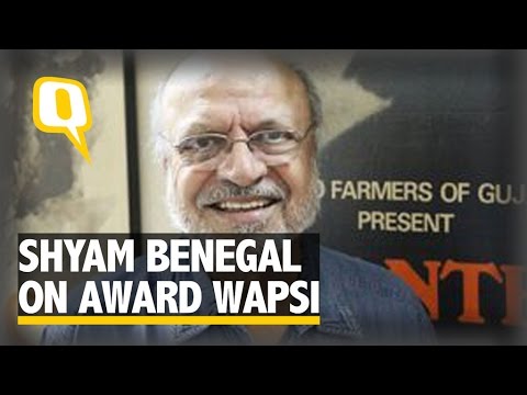 Returning Awards Has Become An Epidemic: Filmmaker Shyam Benegal - YouTube