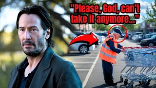 Keanu Reeves Notices 90-Year-Old Pushing Carts to Afford Food, Then Does the Unthinkable!