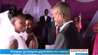 Emigogo gy'abagole gigattiddwa mu ssanyu