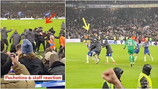 🤯Pochetino, Chelsea players & staffs crazy reactions as Cole Palmer scored in Last minute