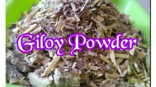 How to make giloy powder at home| Easy way of making giloy powder| गुळवेल पाऊडर |