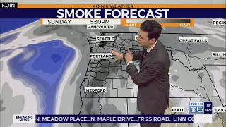 Weather forecast: Heavy smoke from wildfires sticks around Sunday