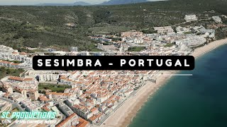 🇵🇹 Uncover Portugal's Secret Beach Paradise: Incredible Aerial View of Sesimbra!