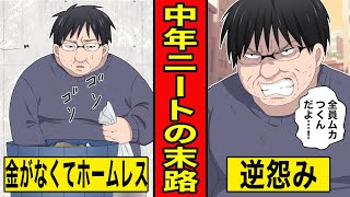 【ニート漫画】中年ニートの末路。親の金を搾取する41歳無職引きこもり男の実態【part2】