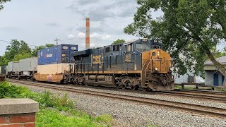 [4K] CSX Q020 Intermodal Train Eastbound - Fairport, NY