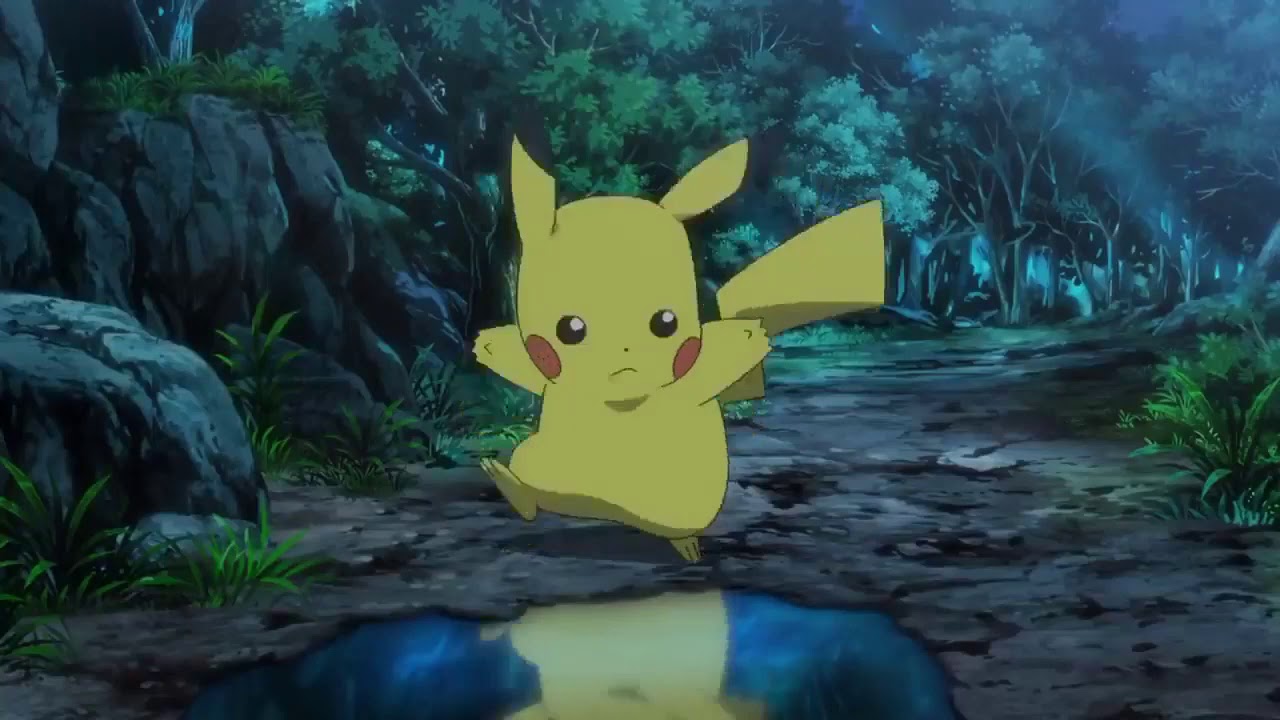 Pichu Evolves Into Pikachu - YouTube