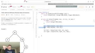 Leetcode Solution - 1026 Maximum Difference Between Node and Ancestor