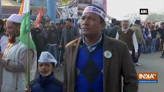 Tricolor unfurls at Shaheen Bagh on Republic Day