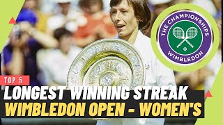Longest WINNING STREAK | Wimbledon Open | Women's Tennis | Martina Navratilova ?
