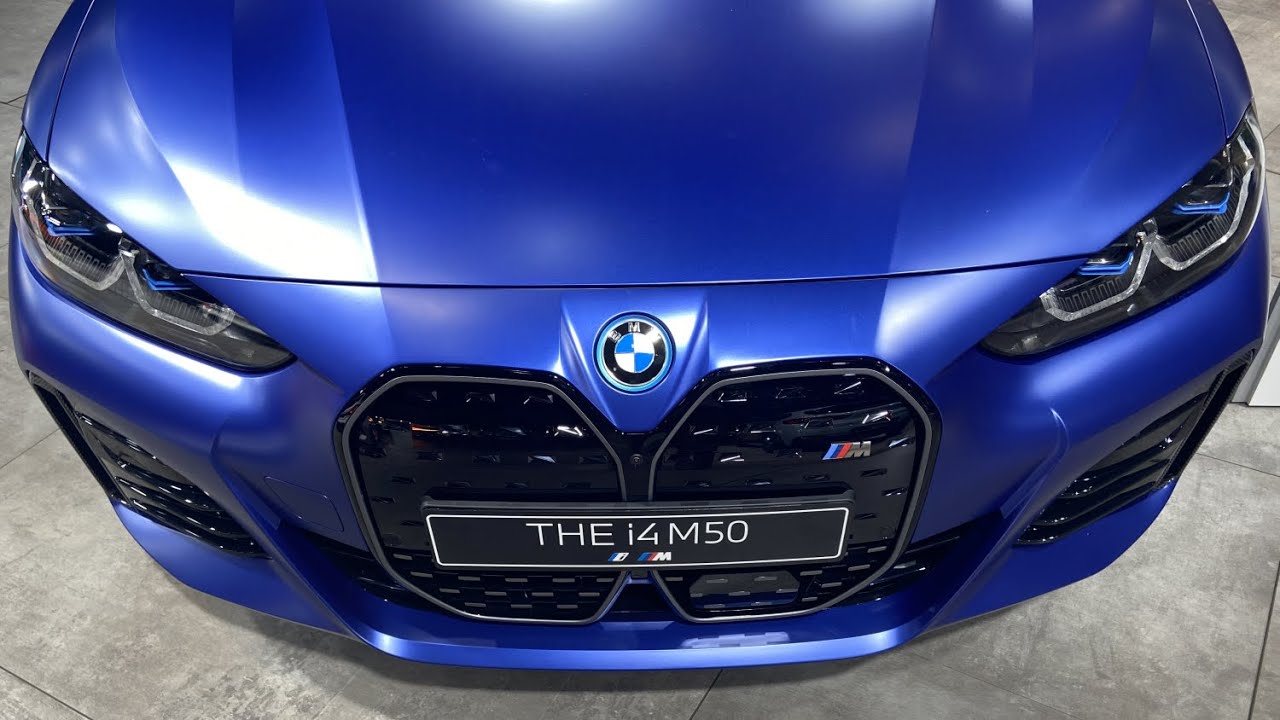 2022 BMW I4 M50 G26 Gran Coupé In Frozen Portimao Blue Metallic - YouTube