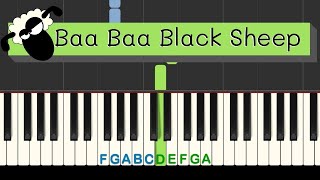 Easy Piano Tutorial: Baa Baa Black Sheep with free sheet music