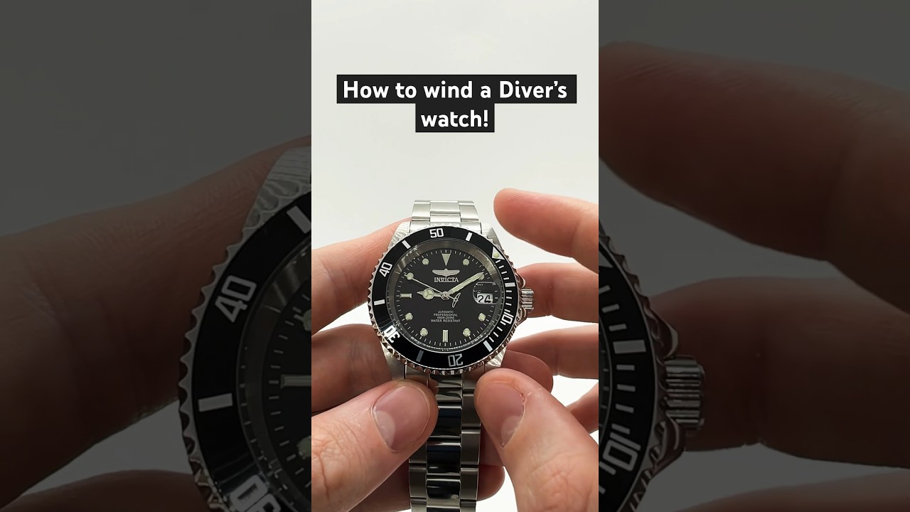 How To Wind A Diver S Watch How To Wind A Watch With A Screw Down