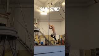 Crazy Aerial Walking | Aerial Pole tricks #calisthenics #fitness #acrobatics #shorts #challenge