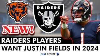 JUICY Raiders Trade Rumors On Justin Fields | Multiple Raiders Players Want The Bears QB In 2024