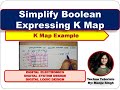 unit 1 L9.3 | How to solve boolean expression using K-Map | simplify boolean expression using K-Map