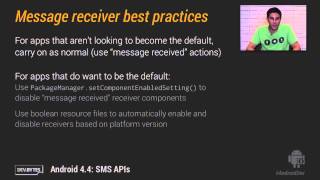 DevBytes Android 4 4 SMS APIs