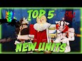 The TOP 5 *BEST* New Units in Anime Last Stand! (Black Clover UPD)