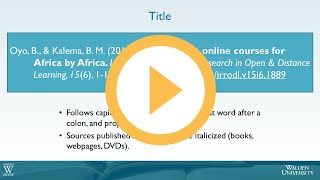 Title in a Reference Entry*