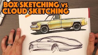 Box Sketching vs Could Sketching - Industrial Design Sketching